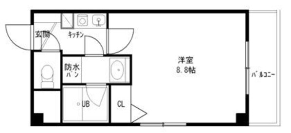 薬院駅 徒歩4分 6階の物件間取画像